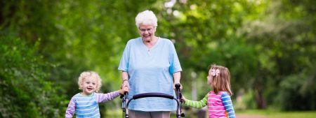 grandma and grandkids- Senior Falls