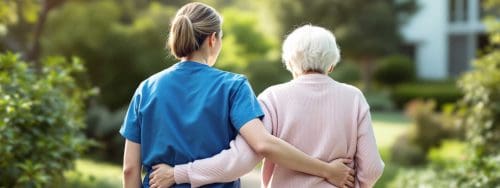 ADLs | Caregiver with Elderly Woman